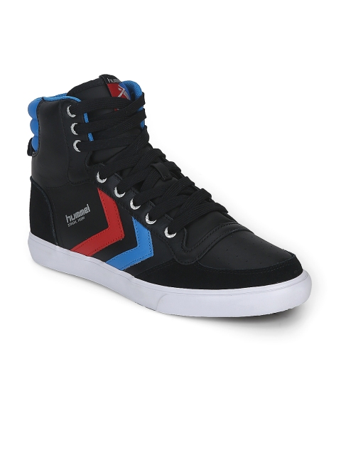 

hummel Unisex Black Stadil High Solid Suede High-Top Sneakers