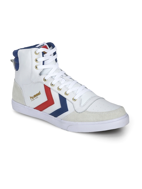 

hummel Unisex Off-White Stadil High Solid Suede High-Top Sneakers