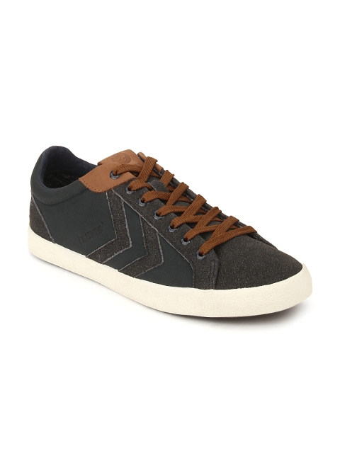 

hummel Unisex Charcoal Grey Suede Deuce Court Winter Sneakers