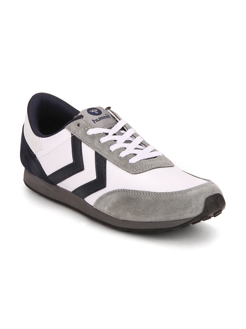 

hummel Unisex White & Grey Seventyone Tr Colourblocked Sneakers