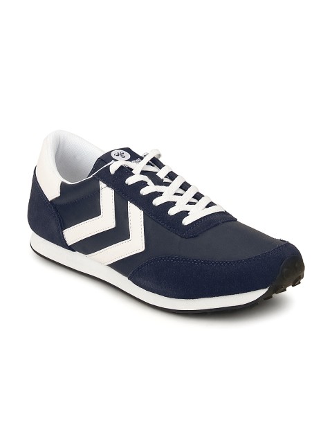 

hummel Unisex Navy Blue Suede Seventyone Sport Sneakers