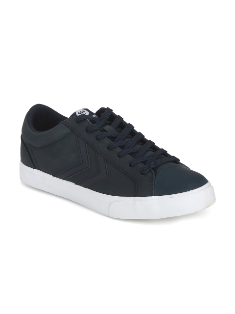 

hummel Unisex Navy Blue Suede Baseline Court Sneakers