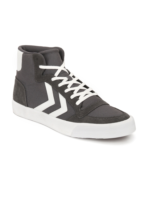 

hummel Unisex Charcoal Stadil Rmx High-Top Sneakers