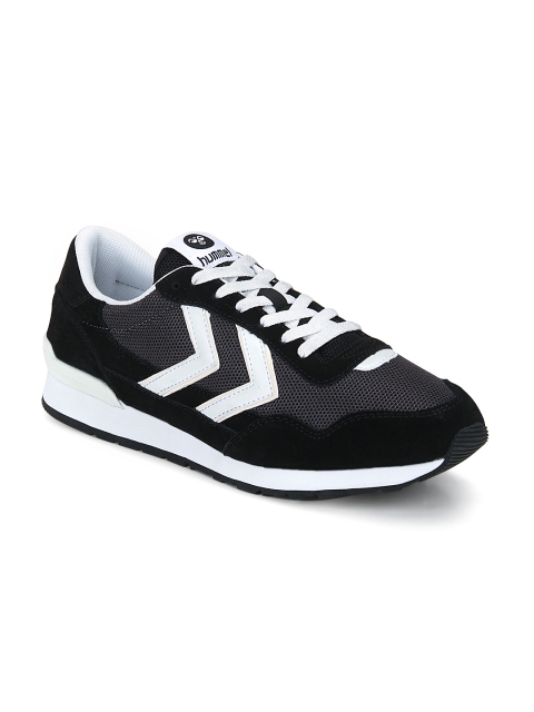 

hummel Unisex Black & Grey Reflex II Sneakers