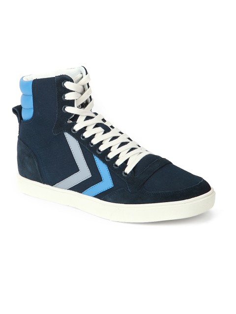 

hummel Unisex Blue Solid Sl. Stadil Duo High-Top Sneakers