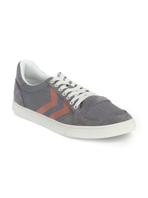 

hummel Women Grey Sl. Stadil Herringbone Woven Sneakers