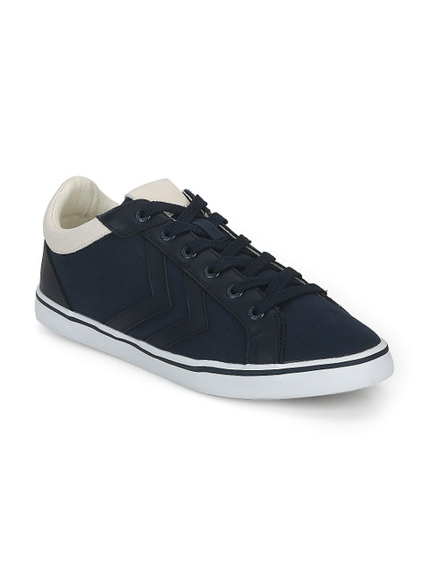 

hummel Unisex Navy Blue Deuce Court Sneakers
