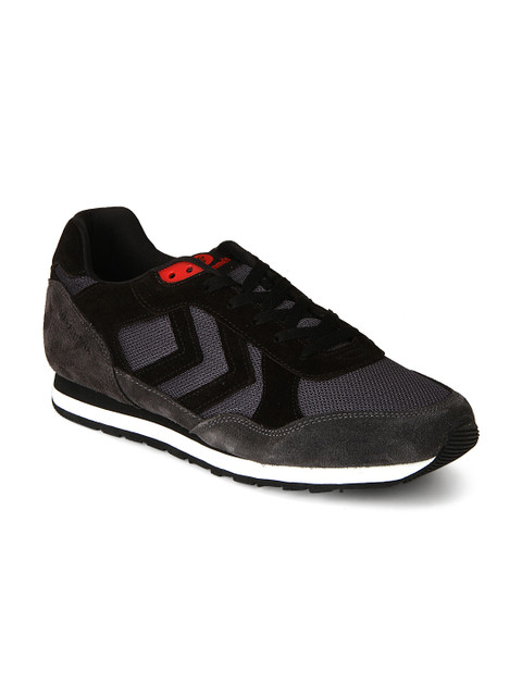 

hummel Unisex Grey & Black Marathona Slk Tr Sneakers