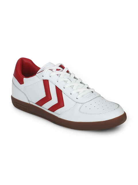 

hummel Unisex White Victory Leather Sneakers