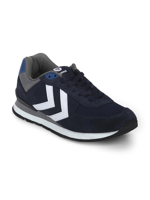 

hummel Unisex Navy Blue EIGHTYONE Suede Sneakers