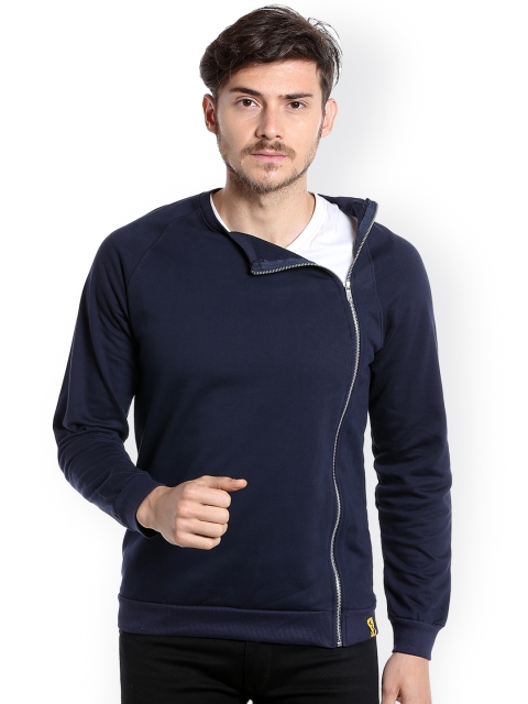 

Campus Sutra Men Blue Solid Sweatshirt