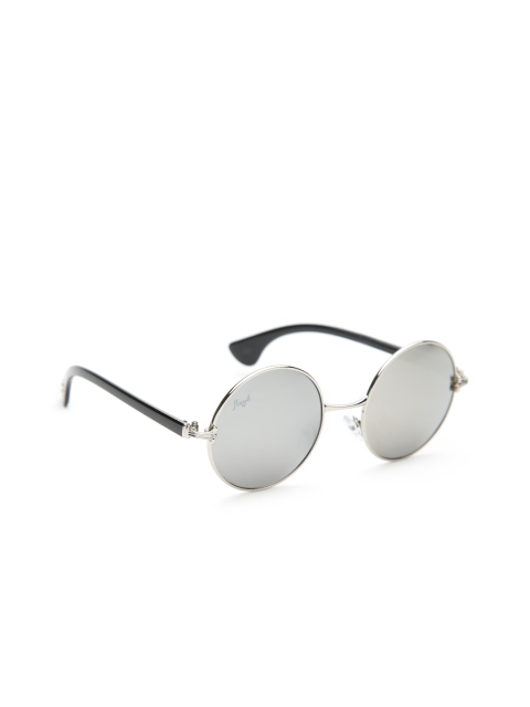 

Floyd Unisex Mirrored Round Sunglasses 101_SIL_SIL_MRC, Grey