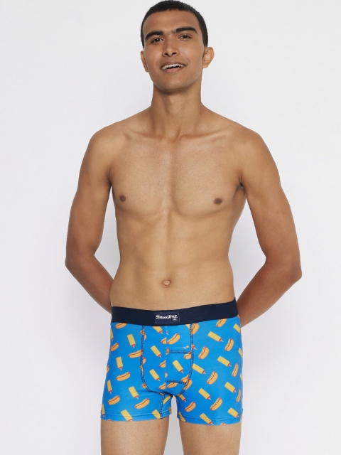 

Smugglerz Men Blue Printed Trunk Hot-Diggity-Dogs-Blue-Men's Smundies-XL