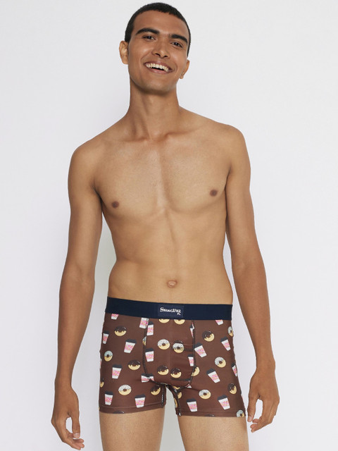 

Smugglerz Men Brown Printed Trunk Get-Dunkin'-Brown-Men's Smundies