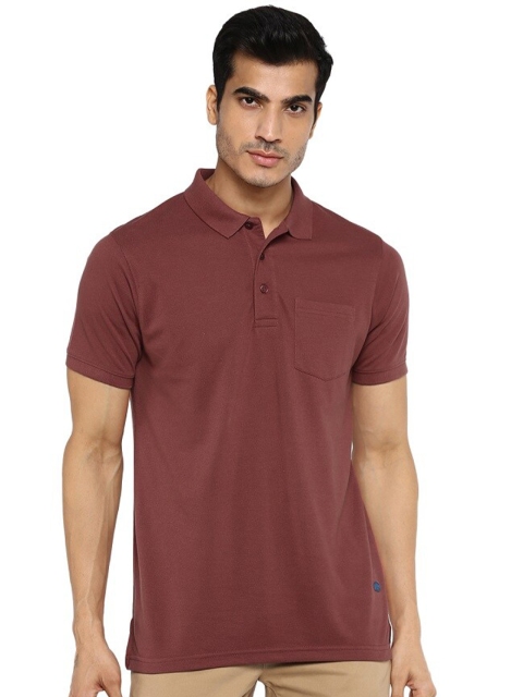 

Red Chief Men Brown Polo Collar Cotton T-shirt