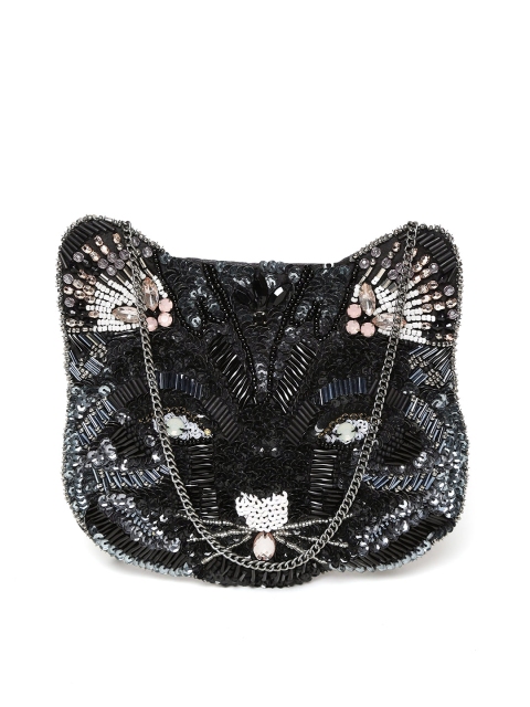 

Accessorize Black Embellished Sling Bag