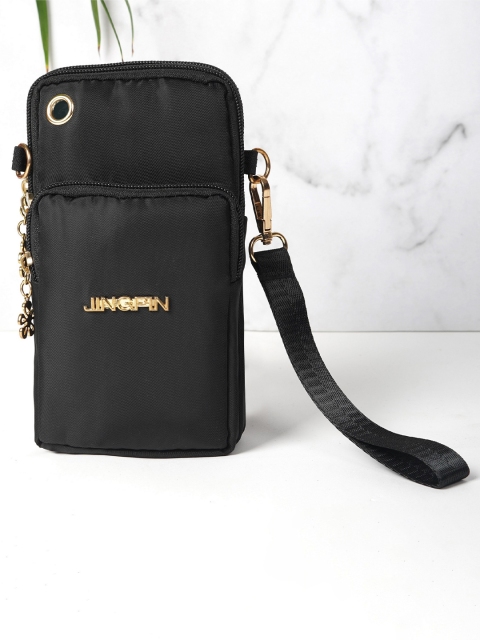 

Diva Dale Women Black Solid Phone Holder Structured Sling Bag