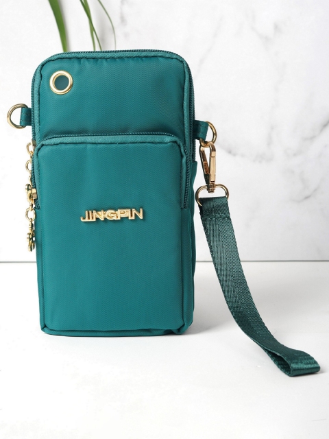 

Diva Dale Women Teal Solid Phone Holder Sling Bag