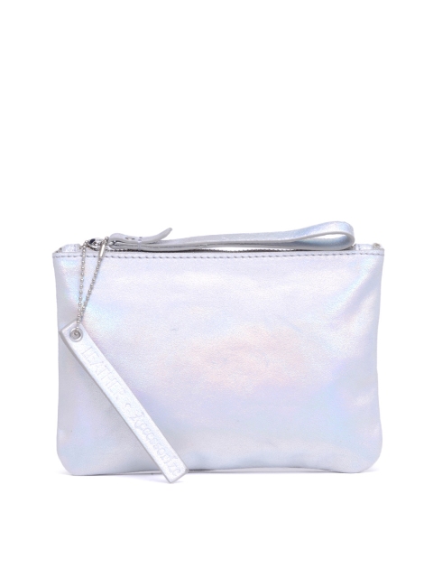 

Accessorize Silver-Toned Leather Sheen Purse