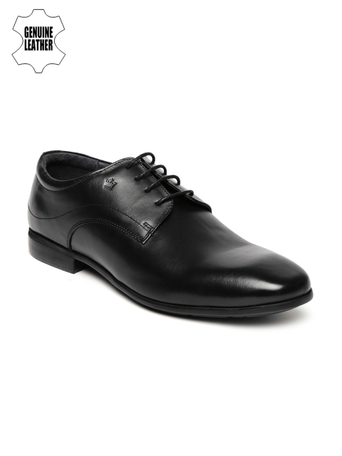 

Louis Philippe Men Black Genuine Leather Derby Shoes