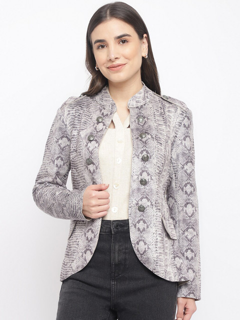 

Latin Quarters Women Grey Tailored Jacket