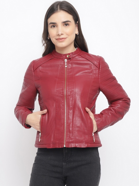 

Latin Quarters Women Red Biker Jacket