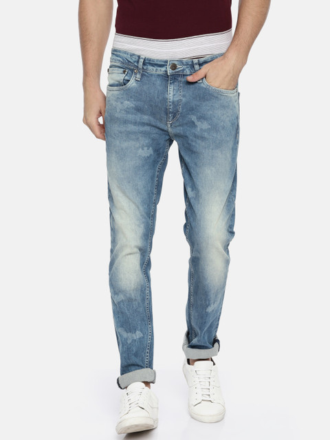 

Jack & Jones Men Blue Skinny Fit Mid-Rise Clean Look Stretchable Jeans