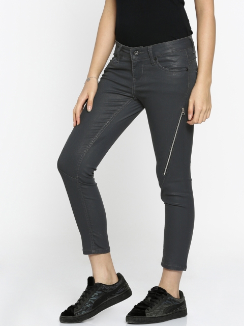 

Pepe Jeans Women Charcoal Grey Lily Fit Denim Jeggings