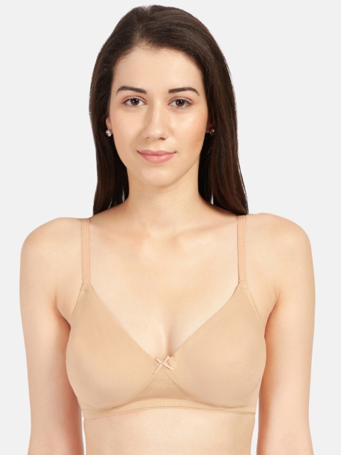 

Sonari Women Pack of 2 Nude-Coloured Non Padded T-shirt Bra