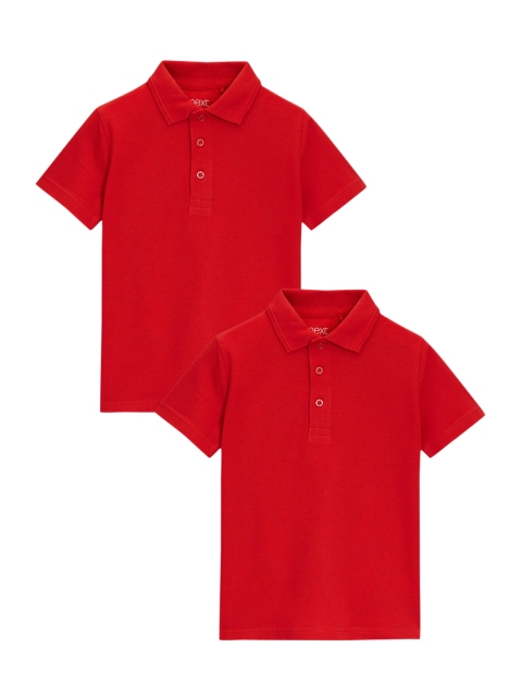 

next Boys Pack of 2 Red Polo T-shirts