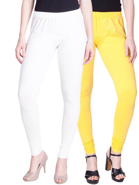 

LYRA Women Pack Of 2 Assorted Churidar-Length Leggings