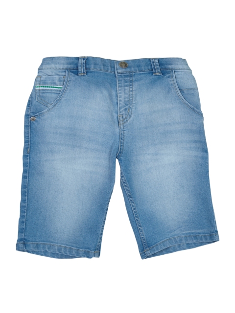 

Palm Tree Boys Blue Washed Regular Fit Denim Shorts