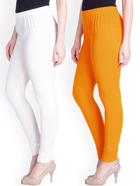 

LYRA Women Pack Of 2 Assorted Churidar Length Leggings