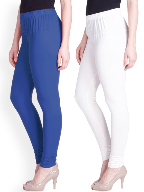 

LYRA Women Pack Of 2 Assorted Churidar Length Leggings