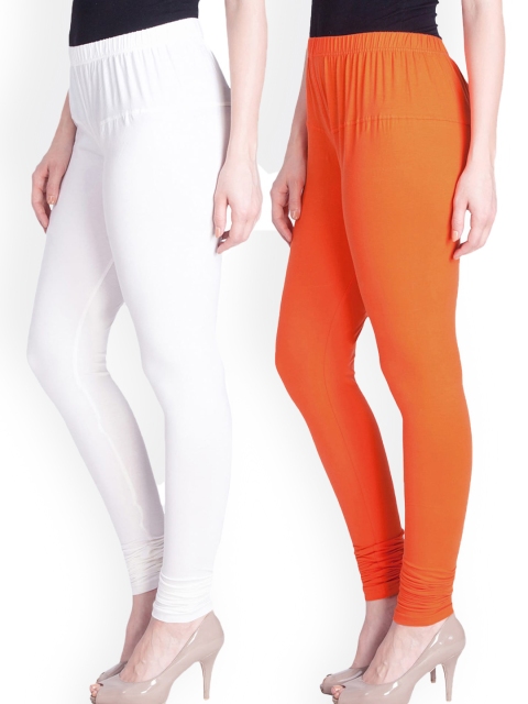 

LYRA Women Pack Of 2 Assorted Churidar-Length Leggings