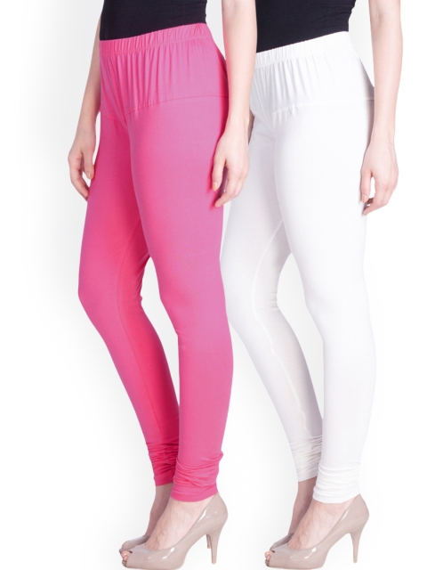 

LYRA Women Pack Of 2 Assorted Churidar-Length Leggings