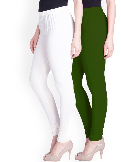 

LYRA Women Pack Of 2 Assorted Churidar-Length Leggings