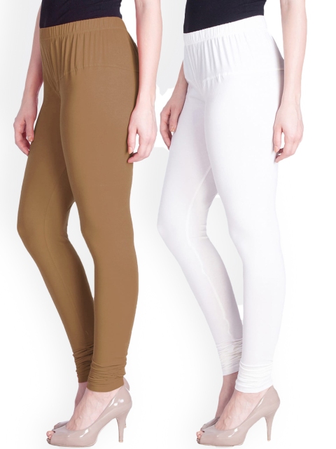 

LYRA Women Pack Of 2 Assorted Churidar-Length Leggings