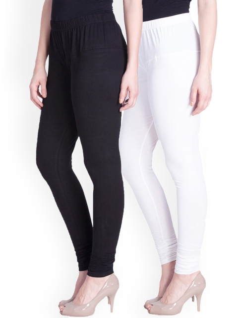 

LYRA Women Pack Of 2 Assorted Churidar-Length Leggings