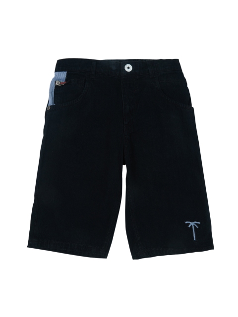 

Palm Tree Boys Black Solid Regular Fit Shorts
