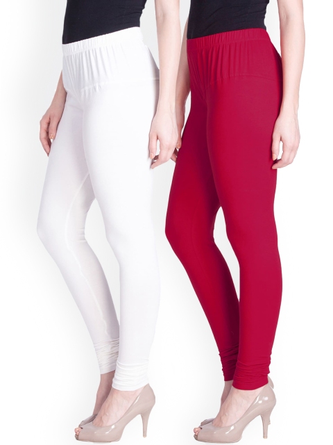 

LYRA Women Pack Of 2 Assorted Churidar-Length Leggings