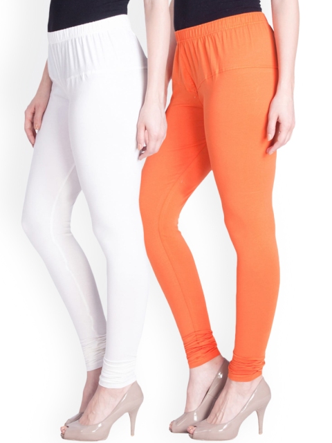 

LYRA Women Pack Of 2 Assorted Churidar-Length Leggings