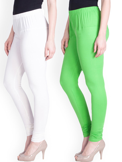 

LYRA Women Pack Of 2 Assorted Churidar-Length Leggings