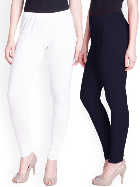 

LYRA Women Pack Of 2 Assorted Churidar Length Leggings