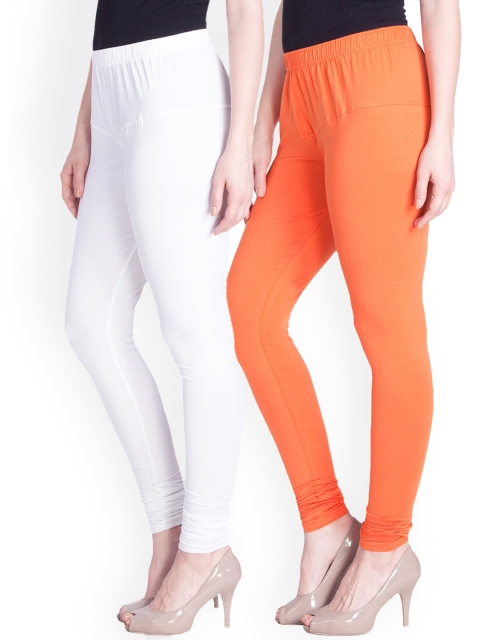 

LYRA Women Pack Of 2 Assorted Churidar-Length Leggings