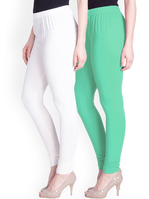 

LYRA Women Pack Of 2 Assorted Churidar Length Leggings
