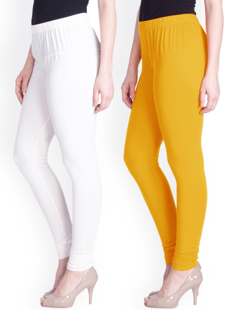 

LYRA Women Pack Of 2 Assorted Churidar-Length Leggings