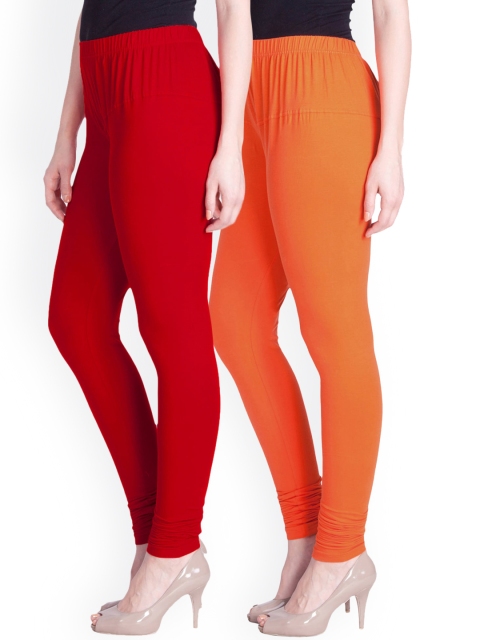 

LYRA Women Pack Of 2 Assorted Churidar Length Leggings
