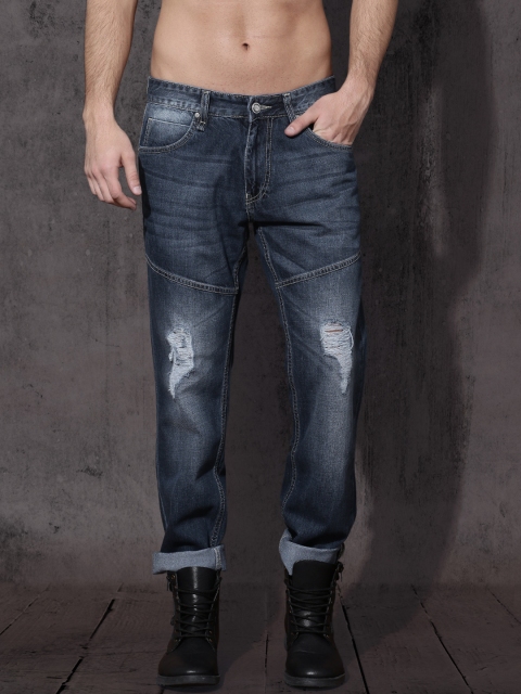

Roadster Men Blue Slim Fit Mid-Rise Mildly Distressed Jeans