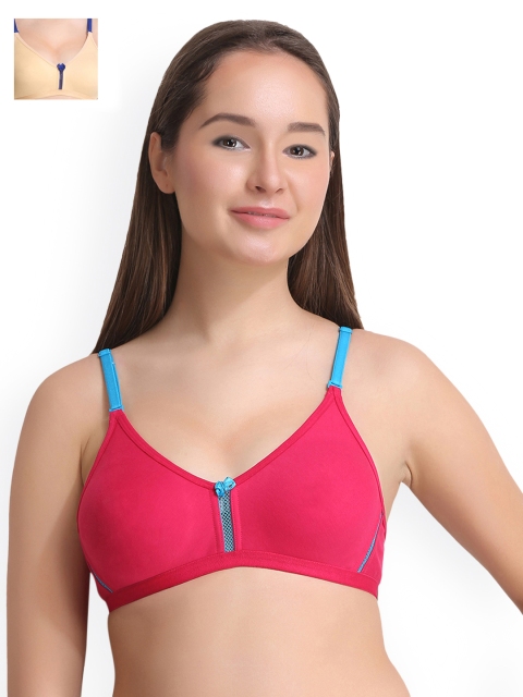 

Leading Lady Pack of 2 Full-Coverage Bras LLDONA-2-SKN-RN, Beige